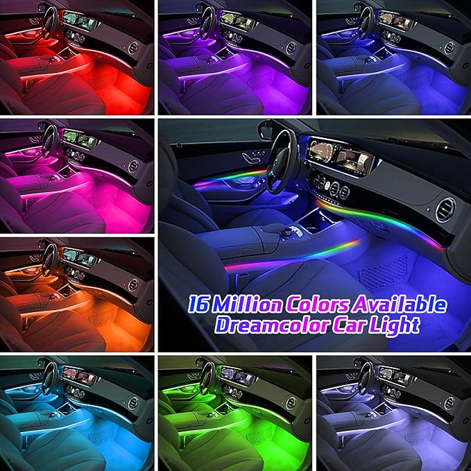 ChromaGlow 18-in-1 RGB Interior Car Ambient Lighting Kit