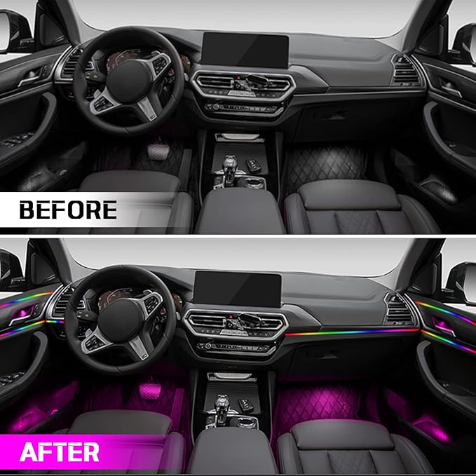 ChromaGlow 18-in-1 RGB Interior Car Ambient Lighting Kit