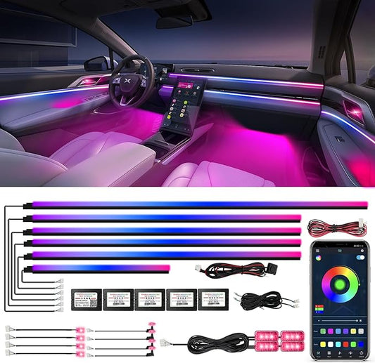 ChromaGlow 18-in-1 RGB Interior Car Ambient Lighting Kit