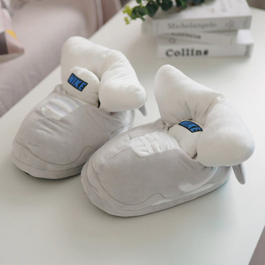 Nike Inspired Plush Slippers